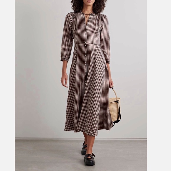 DOEN Madelaine Dress – Delphine Plaid — Size S — NWT - Picture 8 of 16